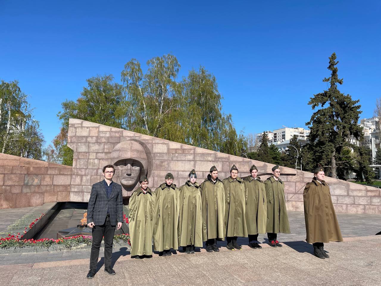 29 апреля школьный отряд юнармии «Самарские следопыты», принял участие в военно-патриотическом мероприятии: «Пост №1»